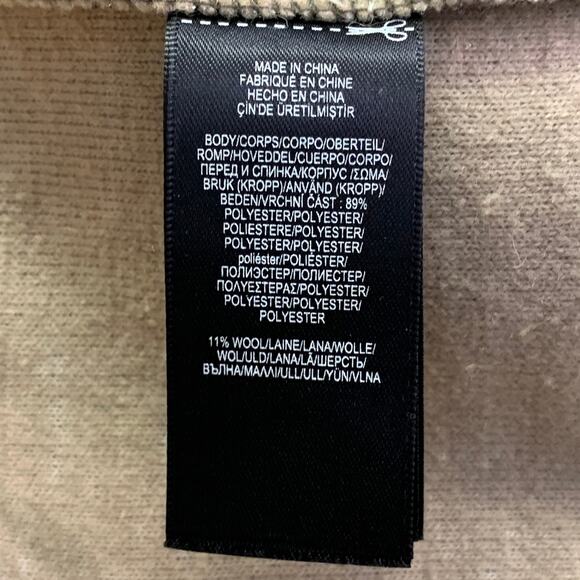 RRL by RALPH LAUREN Size L Tan Green Wool Blend One Pocket Sherpa Jacket - Picture 5 of 7